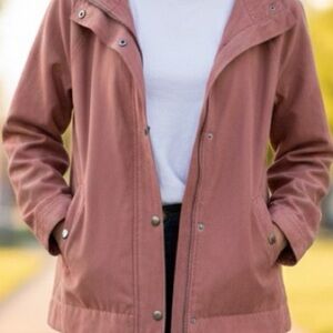 Staccato Rose Pink Hooded Utility Jacket NWT